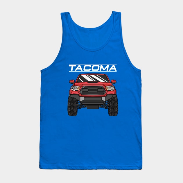 Toyota Tacoma 4x4 Off-Road Truck Tank Top by Guyvit